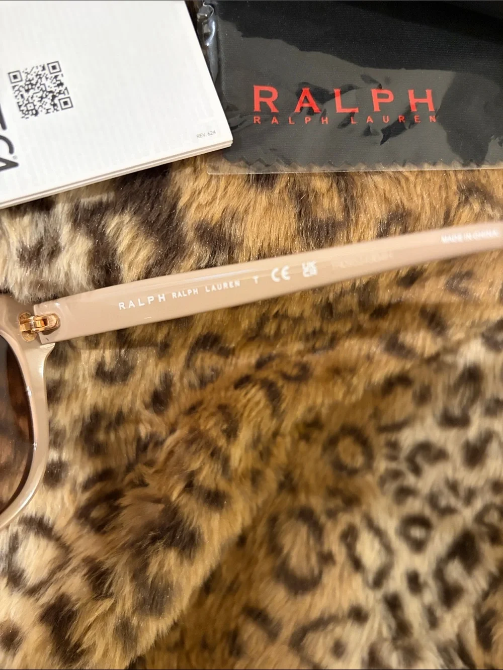 RALPH LAUREN cream colored sunglasses